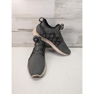 Reebok‎ ZPump Fusion Shoes Mens Size 10.5 Gray Black White Pump Running Sneakers